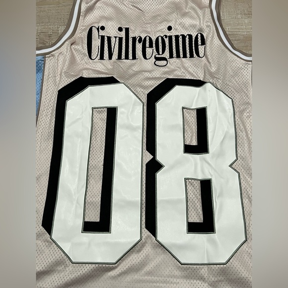 Civil Regime Major Basketball Jersey Beige Milk Men's Size
XL Embroidered Mesh - Picture 10 of 16